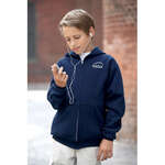 Wholesale Sweatshirts & Sweatpants - Jerzees Youth 8 oz 50/50 Nublend Full Zip Hood - Dark/Color