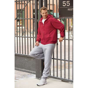 Jerzees 8 oz 50/50 Nublend Full Zip Hood - Dark/Color