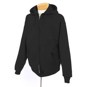 Jerzees 8 oz 50/50 Nublend Full Zip Hood - Dark/Color Black