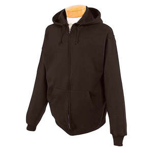Jerzees 8 oz 50/50 Nublend Full Zip Hood - Dark/Color Brown, Classic