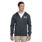Promotional Apparel - Jerzees 8 oz 50/50 Nublend Full Zip Hood - Dark/Color