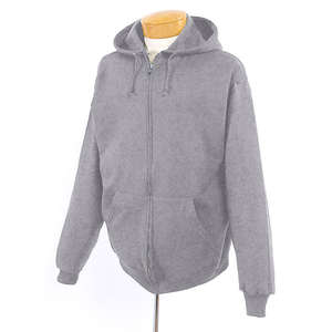 Jerzees 8 oz 50/50 Nublend Full Zip Hood - Light/Heather Gray, Oxford