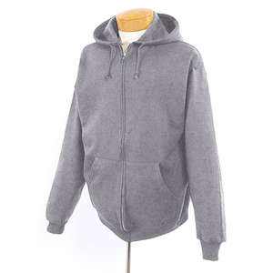 Jerzees 9 oz 50/50 Full Zip Nublend Hooded Sweatshirt - Light/Heather Gray, Oxford