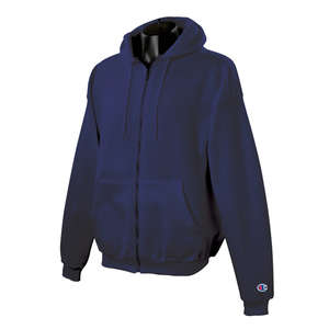 Custom Promotional Champion 9 oz 50/50 Full Zip Hooded Fleece - Dark/Color
