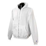 Custom Sweatshirts & Sweatpants - Champion 9 oz 50/50 Full Zip Hooded Fleece - White/Neutral