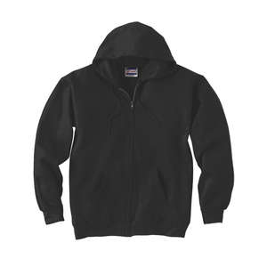 Hanes 10 oz 90/10 Ultimate Cotton Printpro Full Zip Hood - Dark/Color Black