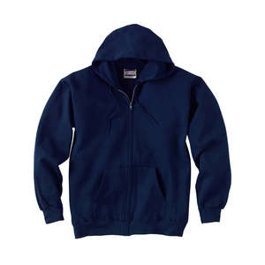 Hanes 10 oz 90/10 Ultimate Cotton Printpro Full Zip Hood - Dark/Color Blue, Navy