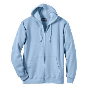 Hanes 10 oz 90/10 Ultimate Cotton Printpro Full Zip Hood - Dark/Color Blue, Light