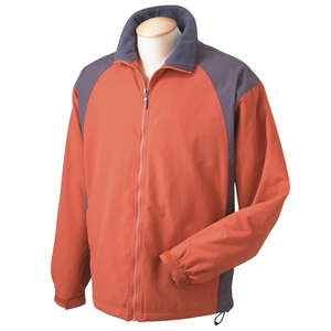 Chestnut Hill Mens Capstone Colorblock Jacket - Dark/All Orange, Sienna