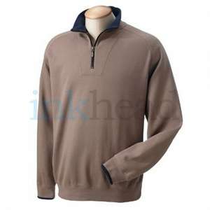Chestnut Hill Mens Performance Plus Quarter-Zip Pullover - Dark/All