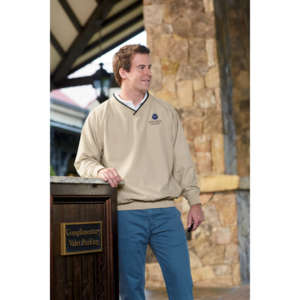 Custom Promotional Harriton Microfiber Wind Shirt - Dark/All