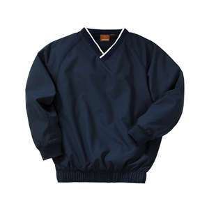 Harriton Microfiber Wind Shirt - Dark/All Blue, Navy/White