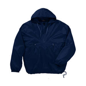 Harriton Packable Nylon Jacket - Dark/All Blue, Navy