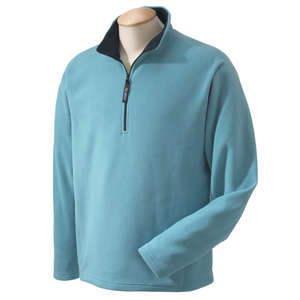 Custom Promotional Chestnut Hill Mens Quarter-Zip Micro 100 Lightweight Fleece Jacket - Dark/All