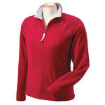 Custom Fleece - Chestnut Hill Womens Quarter-Zip Micro 100 Lightweight Fleece Jacket - Dark/All
