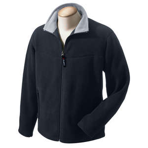 Chestnut Hill Unisex Polartec Full-Zip Microfleece Jacket - Dark/All Black/Steel