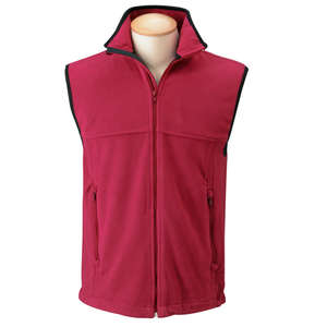 Chestnut Hill Unisex Microfleece Full Zip Vest - Dark/All Merlot