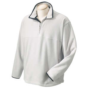 Chestnut Hill Unisex Microfleece Quarter-Zip Pullover - Dark/All Silver, Gray