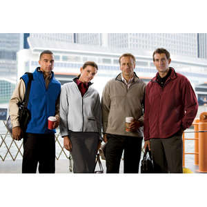 Chestnut Hill Mens Microfleece Full-Zip Jacket - Dark/All