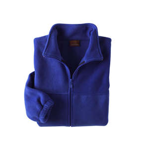 Harriton Mens Full-Zip Fleece - Dark/All Blue, True Royal