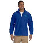 Promotional Outerwear - Harriton Mens Full-Zip Fleece - Dark/All
