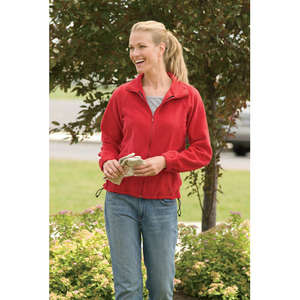 Harriton Womens Full-Zip Fleece - Dark/All 