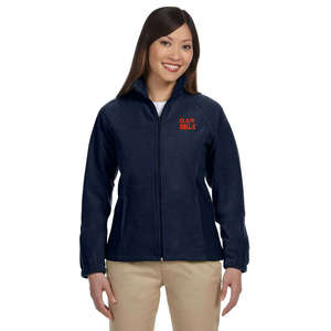 Custom Promotional Harriton Womens Full-Zip Fleece - Dark/All