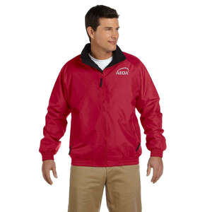 Custom Promotional Harriton Unisex Fleece Lined Nylon Jacket - Dark/All