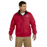Logo Outerwear - Harriton Unisex Fleece Lined Nylon Jacket - Dark/All