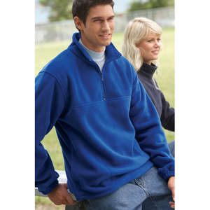 Harriton Unisex 1/4-Zip Fleece Pullover - Dark/All 