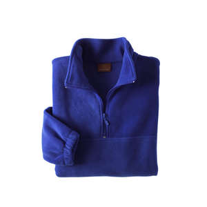 Harriton Unisex 1/4-Zip Fleece Pullover - Dark/All Blue, True Royal