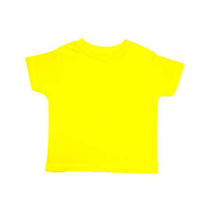 Rabbit Skins Toddler Short Sleeve Tee - Dark/Color Yellow