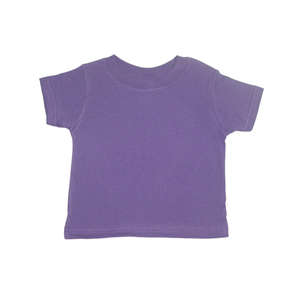Rabbit Skins Toddler Short Sleeve Tee - Dark/Color Purple