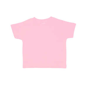 Rabbit Skins Toddler Short Sleeve Tee - Dark/Color Pink