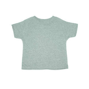 Rabbit Skins Toddler Short Sleeve Tee - Light/Heather Gray, Heathered Dark