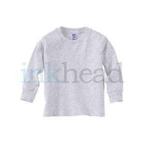 Rabbit Skins Toddler Long Sleeve Tee - Dark/Color Gray, Ash