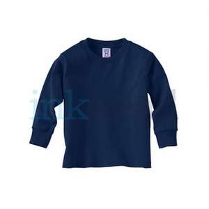 Rabbit Skins Toddler Long Sleeve Tee - Dark/Color Blue, Navy