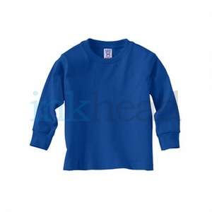 Rabbit Skins Toddler Long Sleeve Tee - Dark/Color Blue, Royal