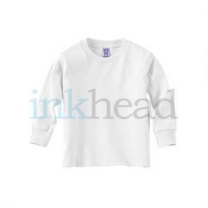 Rabbit Skins Toddler Long Sleeve Tee - White/Neutral White