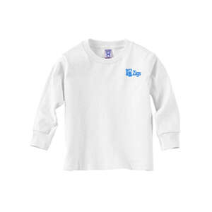 Custom Promotional Rabbit Skins Toddler Long Sleeve Tee - White/Neutral
