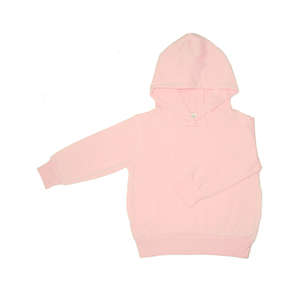 Rabbit Skins Toddler Pullover Hood Sweatshirt - Dark/Color Pink