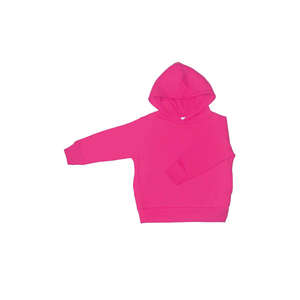 Rabbit Skins Toddler Pullover Hood Sweatshirt - Dark/Color Raspberry