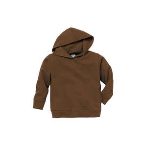 Rabbit Skins Toddler Pullover Hood Sweatshirt - Dark/Color Brown