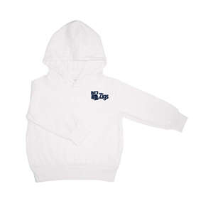 Custom Promotional Rabbit Skins Toddler Pullover Hood Sweatshirt - White/Neutral