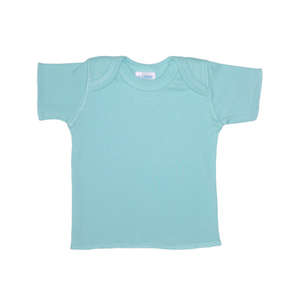 Rabbit Skins Infant Lap Shoulder Tee - Light/Heather Blue, Light