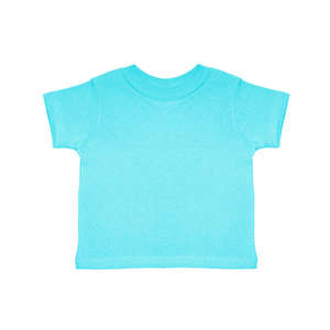 Rabbit Skins Infant Short Sleeve Tee - Dark/Color Blue, Aqua