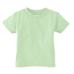Rabbit Skins Infant Short Sleeve Tee - Dark/Color Green, Mint