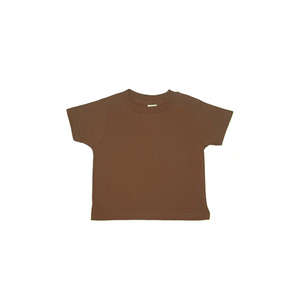 Rabbit Skins Infant Short Sleeve Tee - Dark/Color Brown