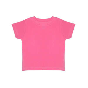 Rabbit Skins Infant Short Sleeve Tee - Dark/Color Raspberry