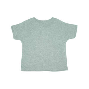 Rabbit Skins Infant Short Sleeve Tee - Light/Heather Gray, Heathered Dark